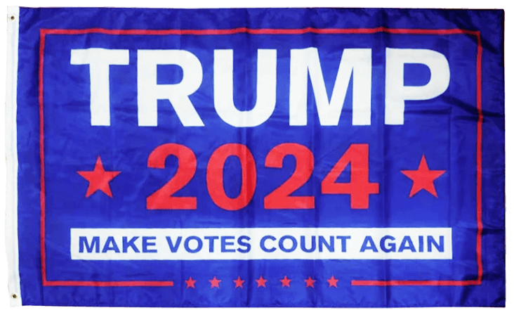 Trump 2024 Flag Blue