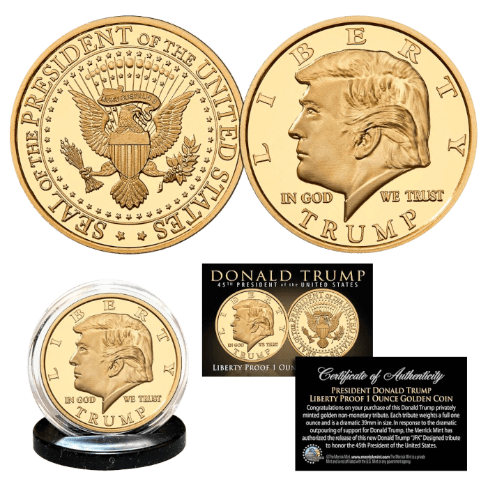 Trump Liberty Proof 1 Oz Gold Coin